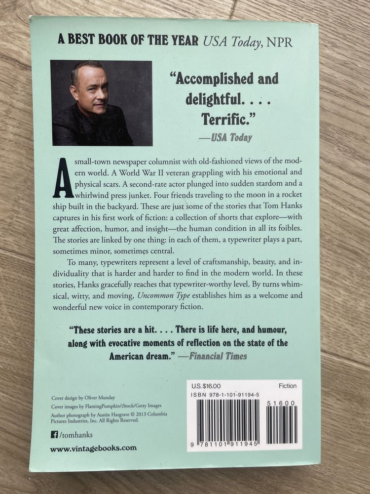 Uncommon Type Some Stories - Tom Hanks