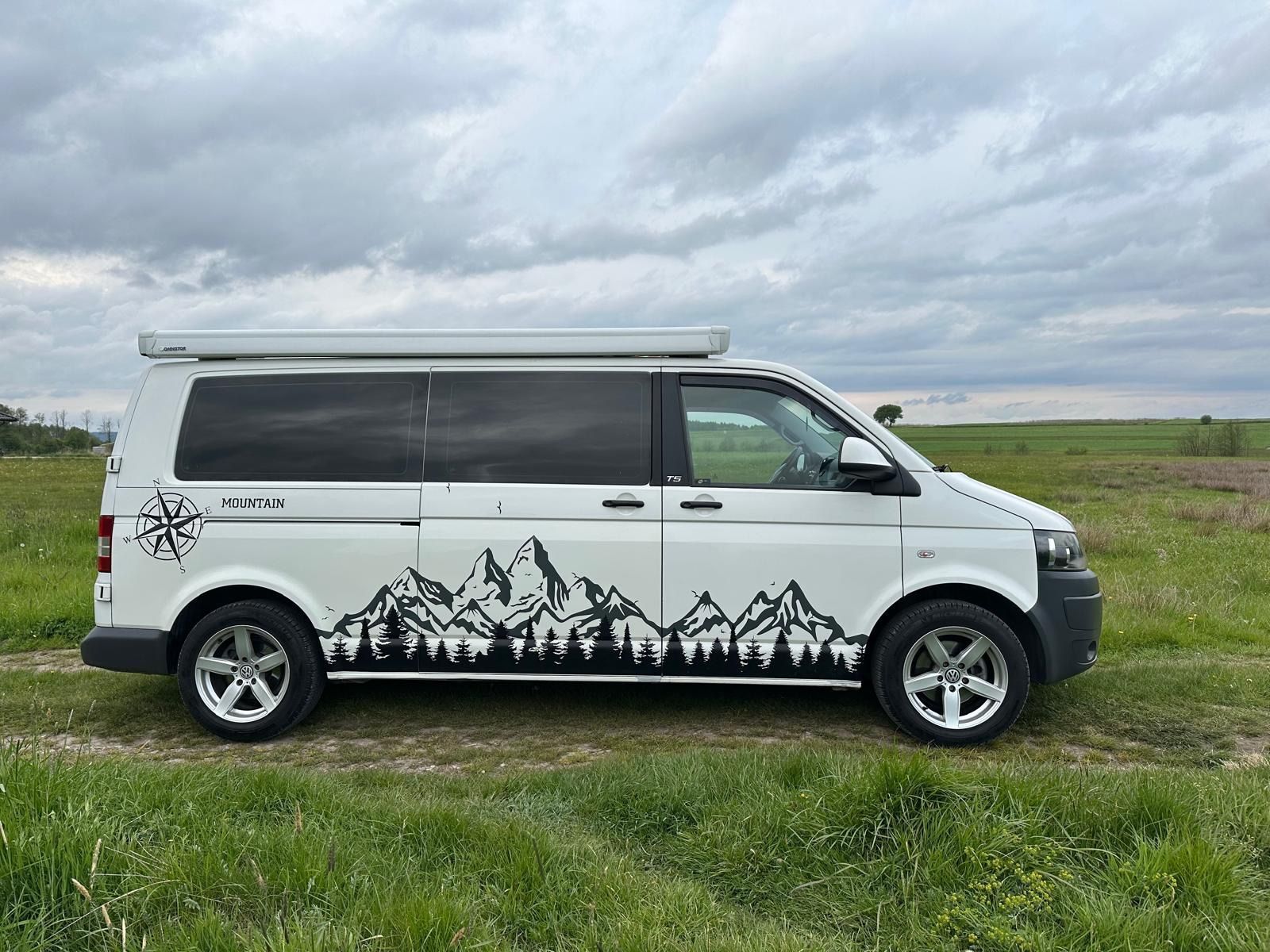 Volkswagen Transporter VW T5 long, 9 os / campervan kamper