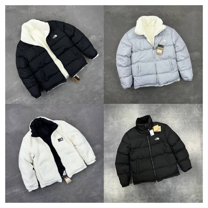 Чоловічий пуховик The north face  ДВУХСТОРОННЯ Куртка Nike