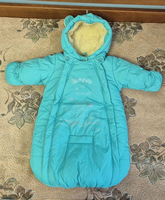 Зимовий кокон комбінезон 56-62 розмір.