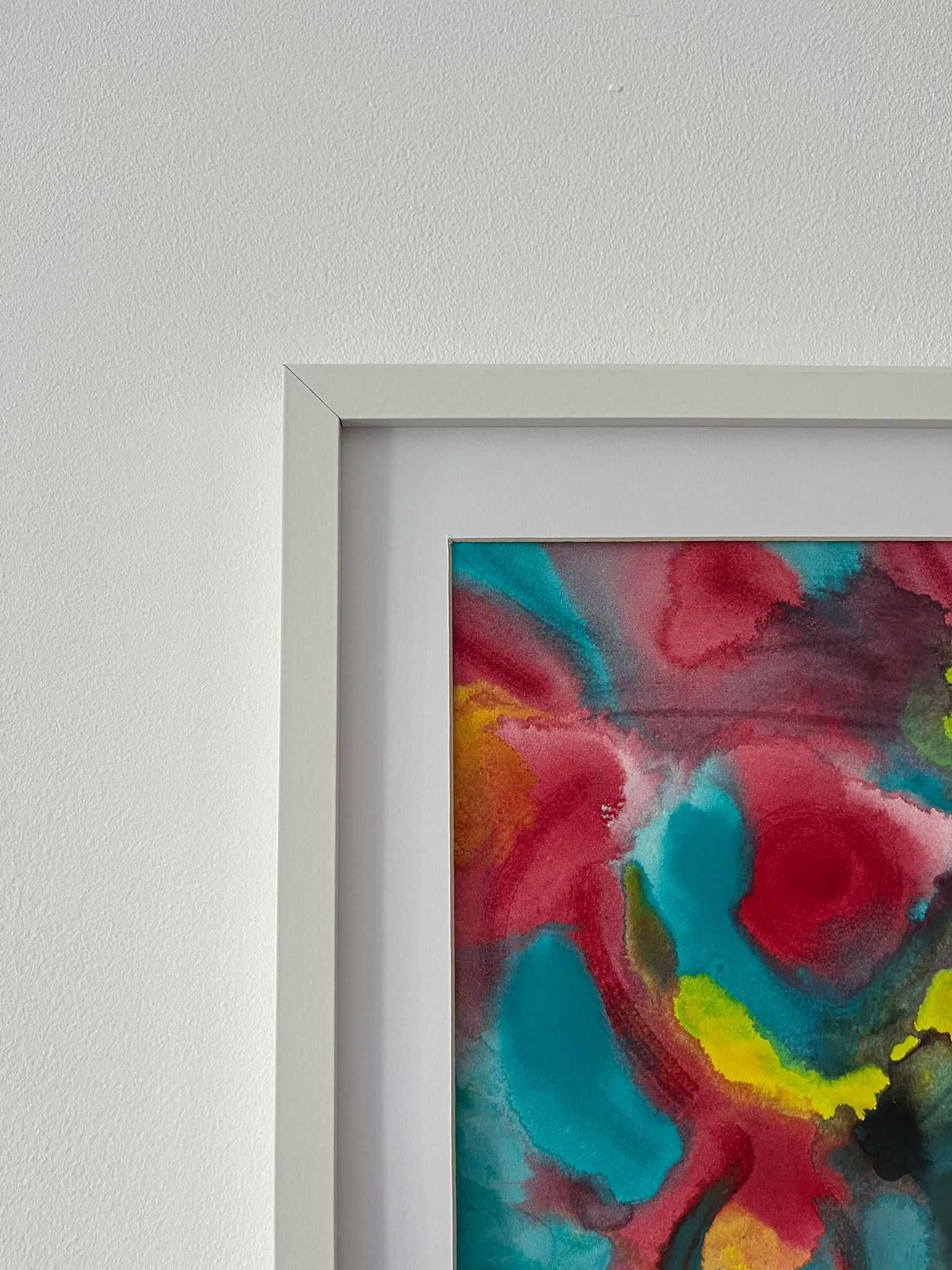 Pintura abstrata em acrílico