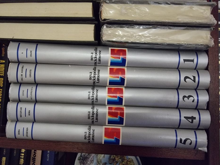 Vendo cinco livros nova enciclopédia larousse
