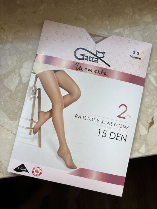 Rajstopy klasyczne 15 DEN Gatta Visone rozmiar S