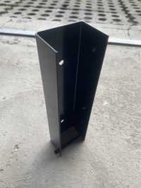 Łączniki podmurówki metalowe RAL9005 czarny 5,5x20cm