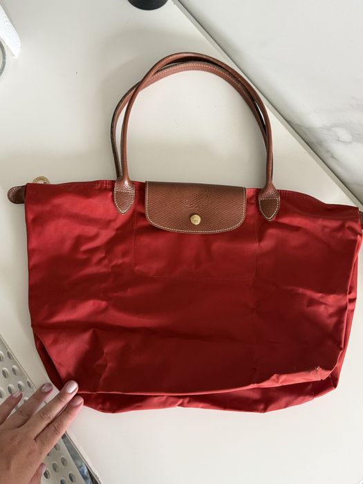 LONGCHAMP Le Pliage – Vermelha (Tamanho Grande)