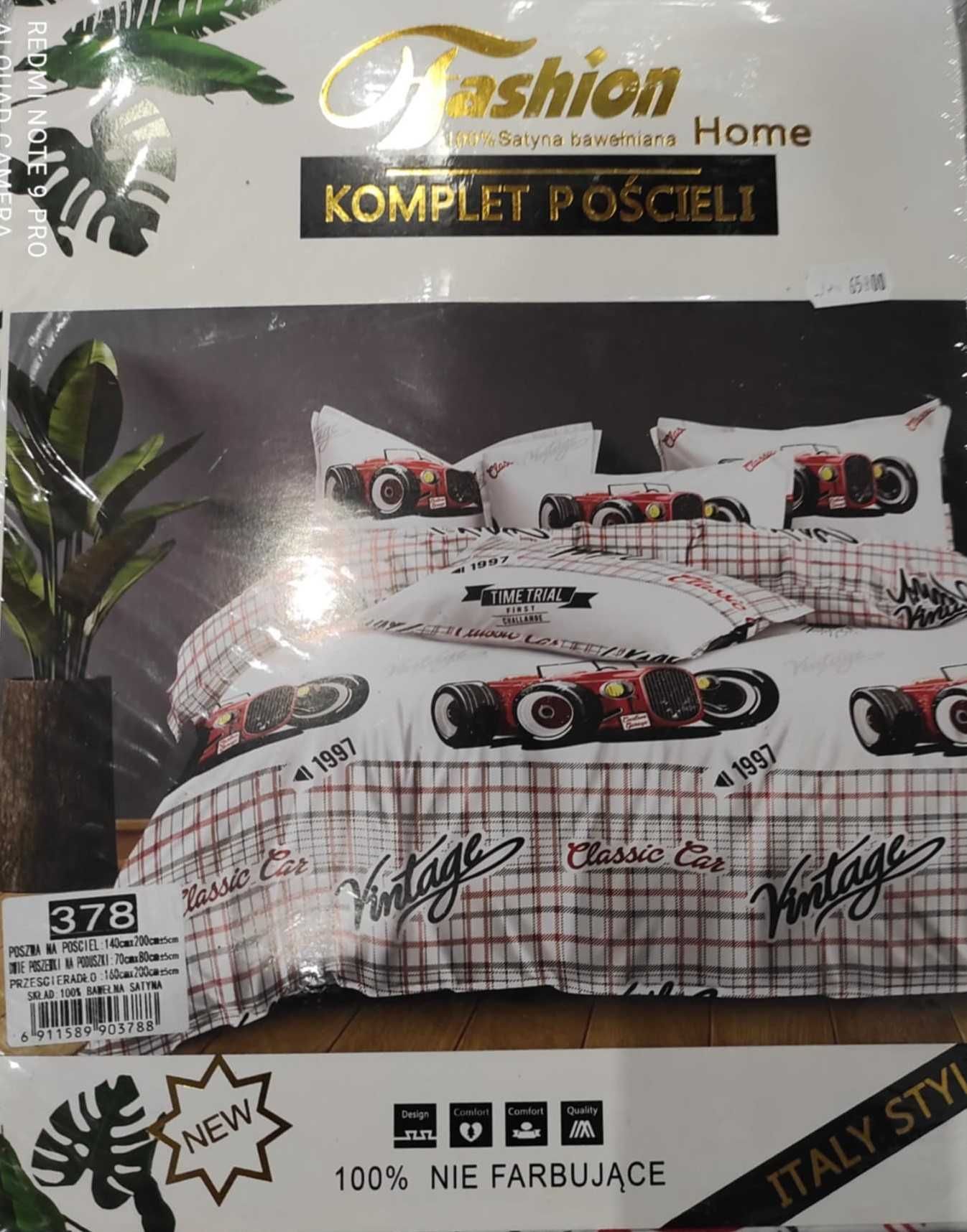 Komplet pościeli 140x200 z prześcieradłem