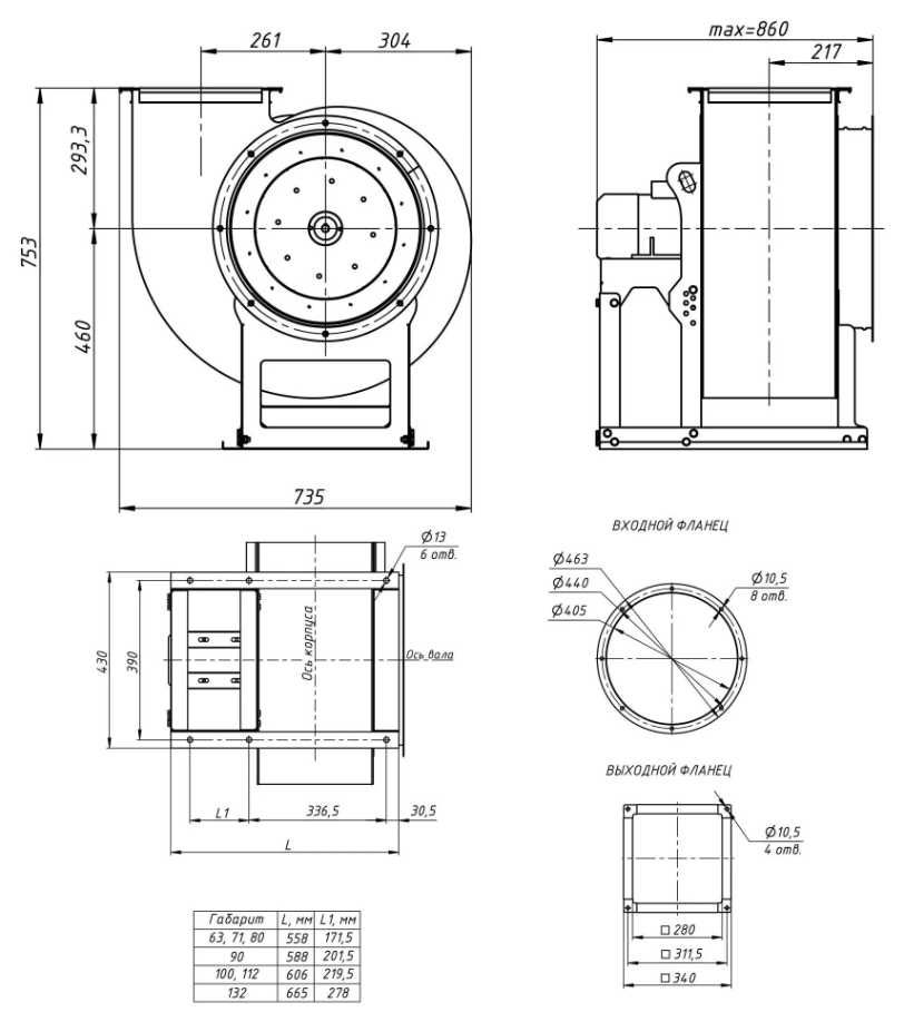 Улітка - ВЦ 4-75 №4 з ел.двигуном АІР112M2У3 7,5 кВт 3000 об/хв.