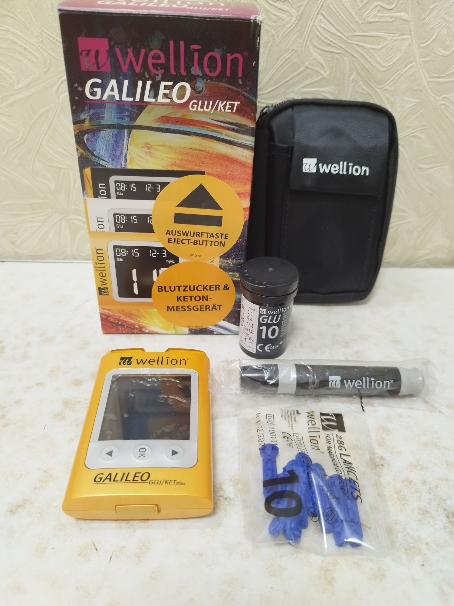 Глюкометр Wellion Galileo GLU/KET (глюкоза та кетони)