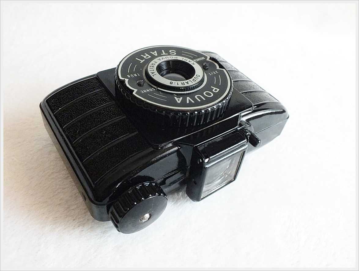 Stary aparat POUVA START z lat 50-tych + Pokrowiec skórzany
