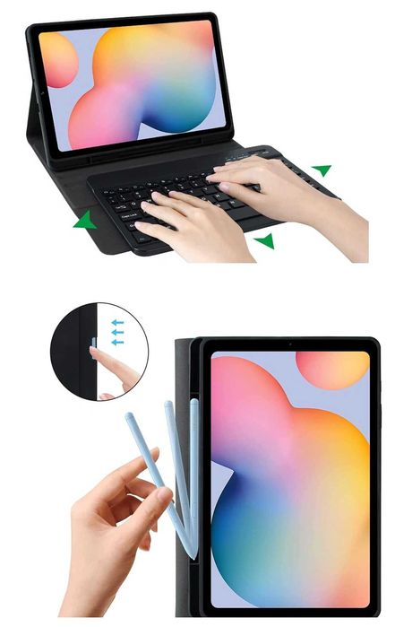 Tablet Samsung Galaxy Tab S6 Lite 4G LTE Jak Nowy Etui Klawiatur Rysik