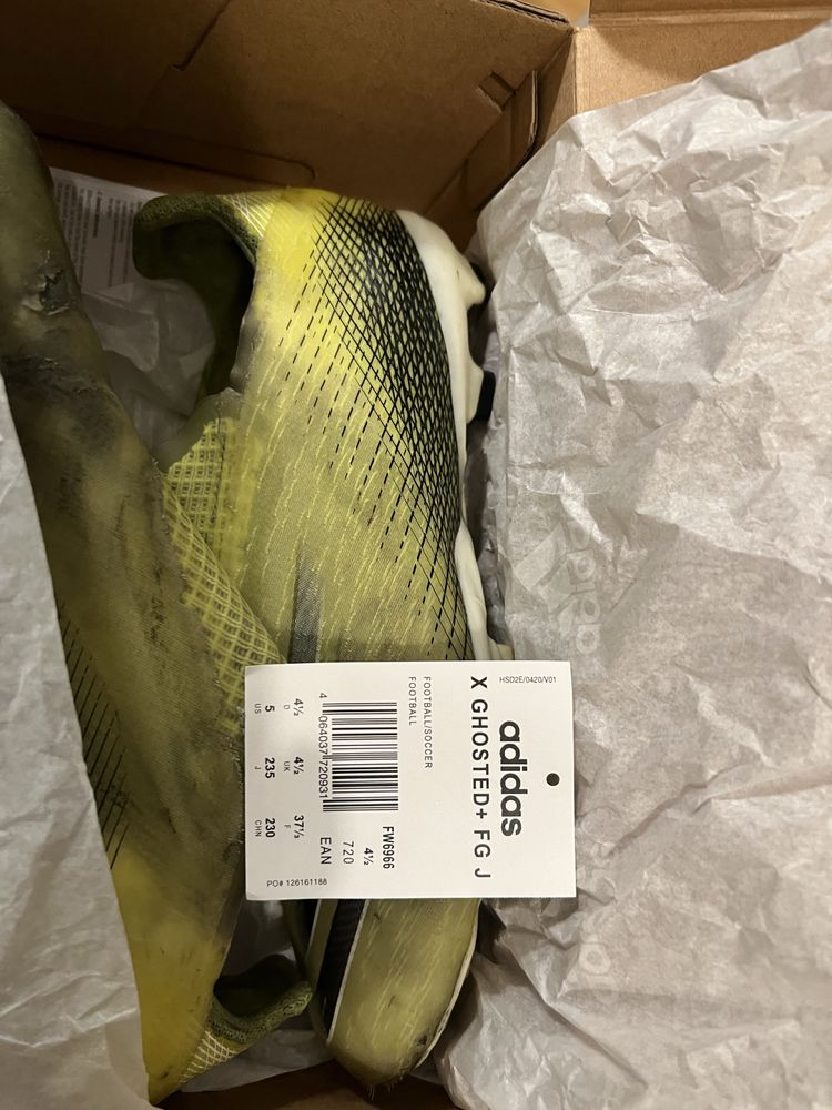 Buty piłkarskie Adidas X Ghosted+ FG JR EUR 37 1/3