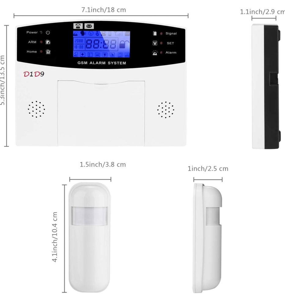 D1D9 Domowy system alarmowy GSM