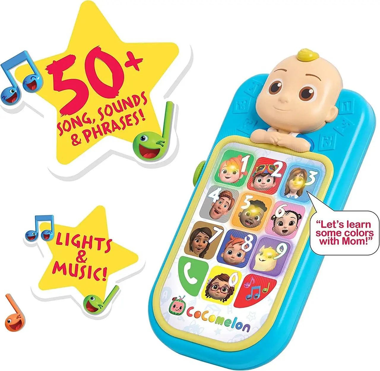 Іграшка інтерактивна телефон CoComelon JJ світло, звук, музика, игрушк