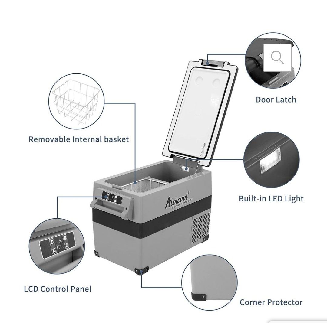 Arca Congeladora Alpicool 45L + cesto