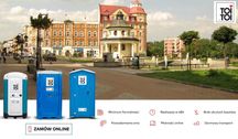 Toaleta przenośna TOI TOI wynajem toalety serwis toalet wc na budowę