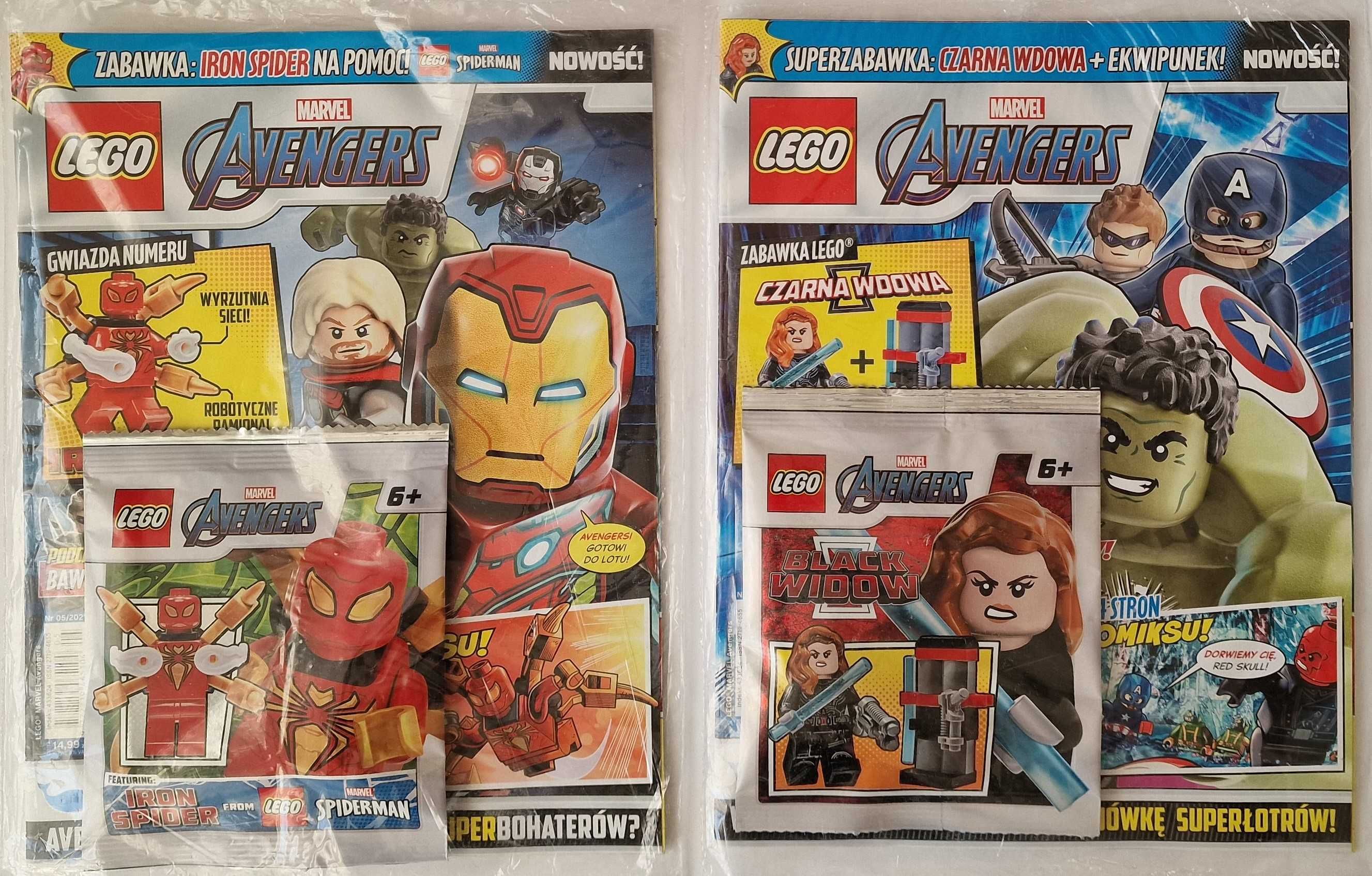 2 X magazyn Lego AVENGERS +minifigurka klocki  THOR Spidermen Loki