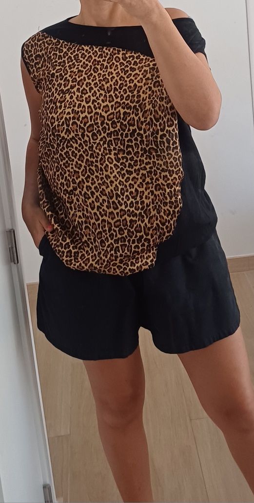 Vestido/top leopardo da intimissimi - M
