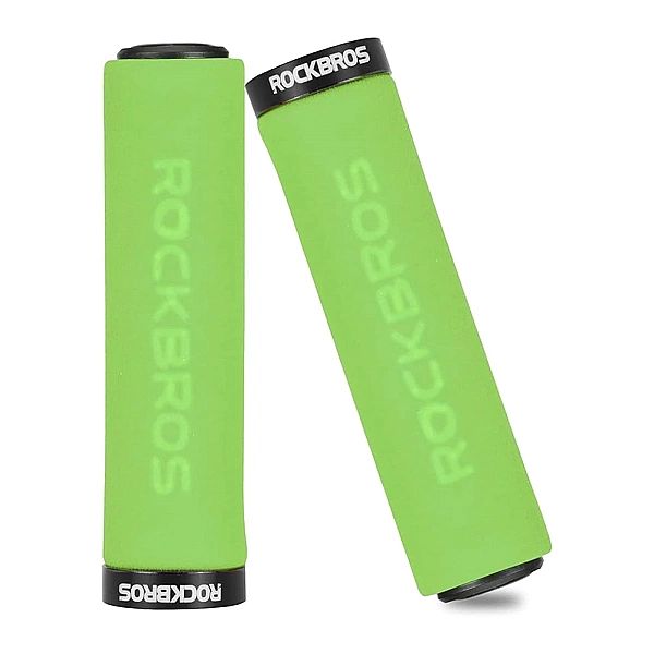 Uchwyty rowerowe Rockbros BT1001GNBK z gąbki na kierownicę - zielono-c