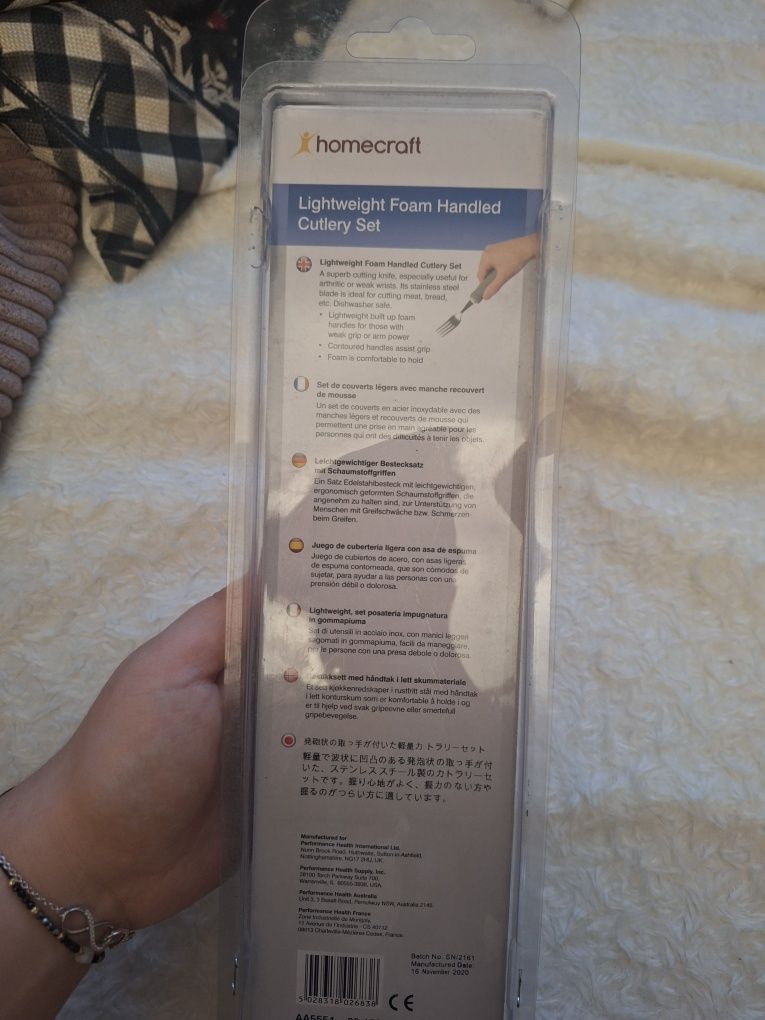 Sztućce dla osób które mają problemy z trzymaniem