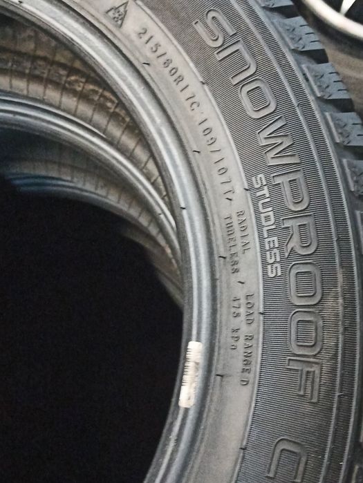 215 60 r17C 109/107T Nokian SnowProof C komplet zima wymiana