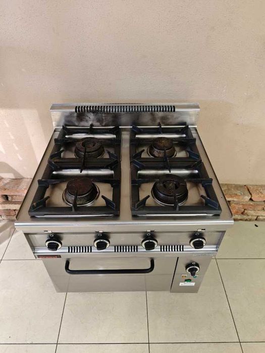 Kromet Kuchnia gastronomiczna gazowa LPG 27KW z piekarnikiem