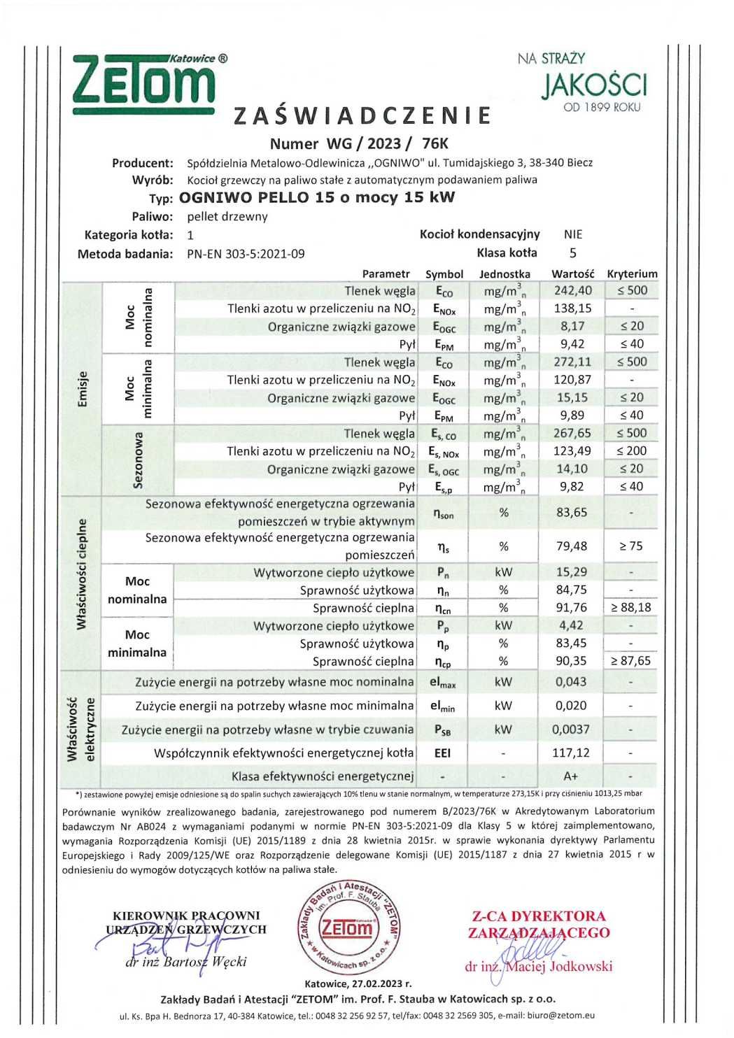 Kocioł, piec na pelet Ogniwo Pello 15 kW - kompaktowy, zgrabny