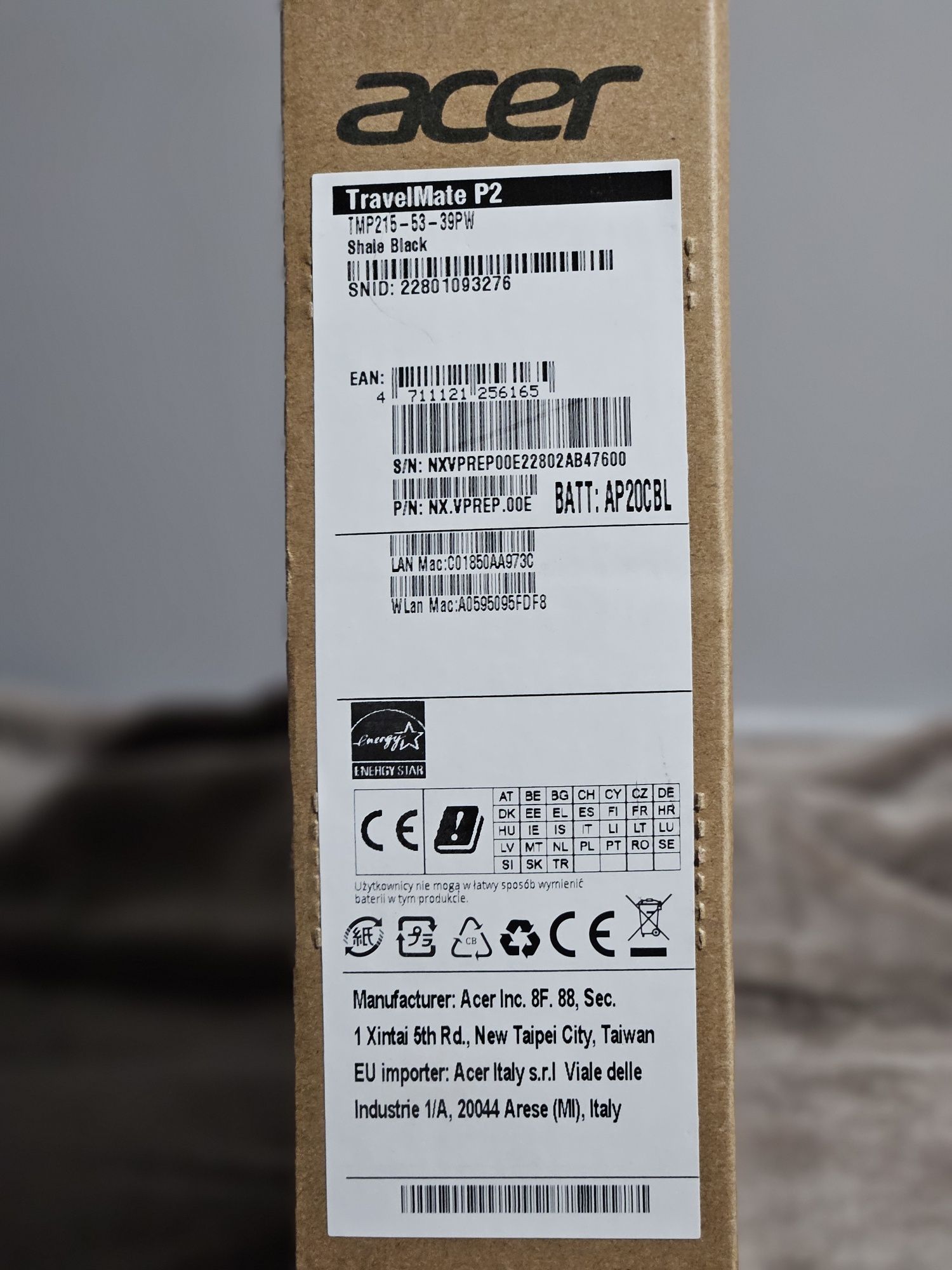 Laptop Acer TravelMate P2 TMP215-53 i3