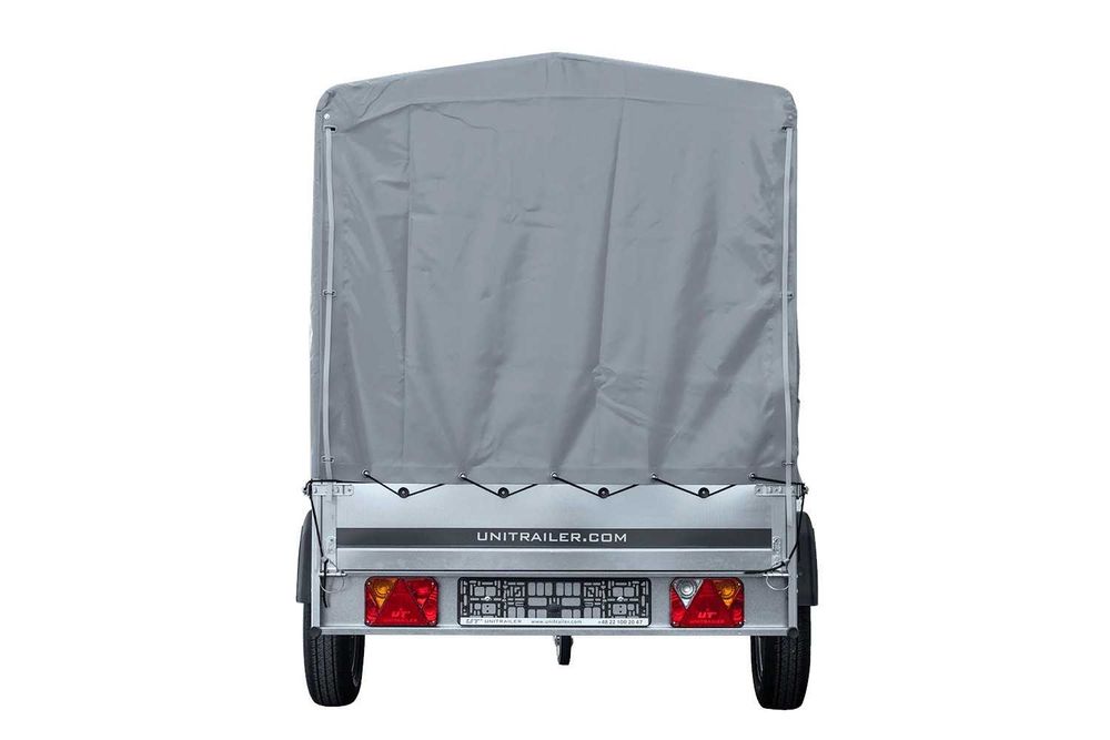 Przyczepka samochodowa GARDEN 264 KIPP 264x125 stelaż H1100 pokrowiec