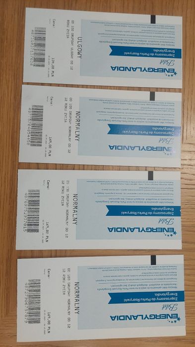 Sprzedam bilety do Energylandi