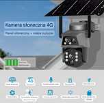 Kamera Solarna Obrotowa 4G 8MP IP65 na kartę SIM