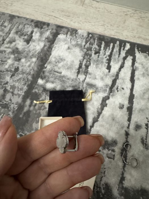 Срібні сережки ванклиф