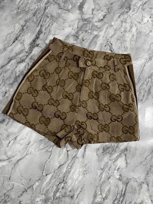 Spodenki  damskie krótkie elegancki logo basic vintage retro