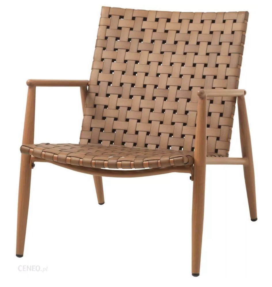 Krzesło wewnętrzne/zewnętrzne EDDERUP brązowe