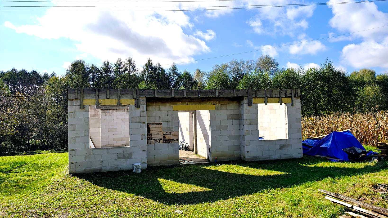 Działka budowlana z pozwoleniem na budowę, Wiśniowa, pow. strzyżowski