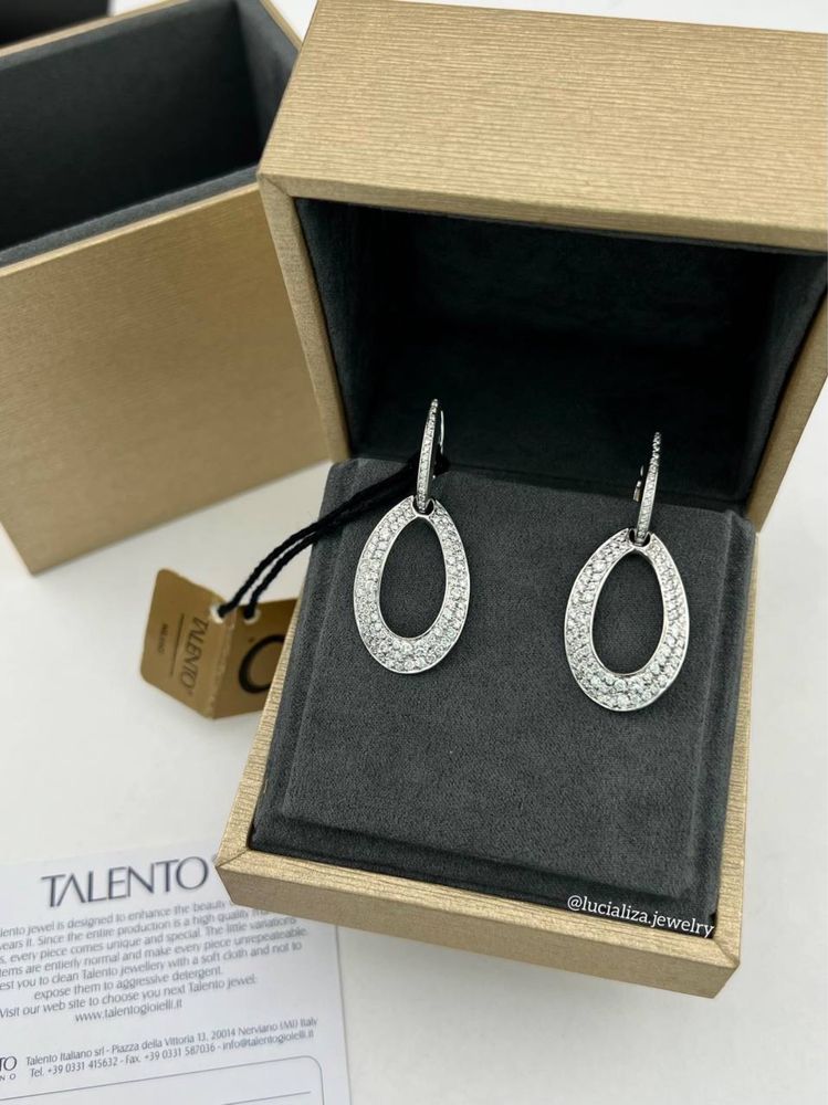 Серьги TALENTO Оригинал  золото 750