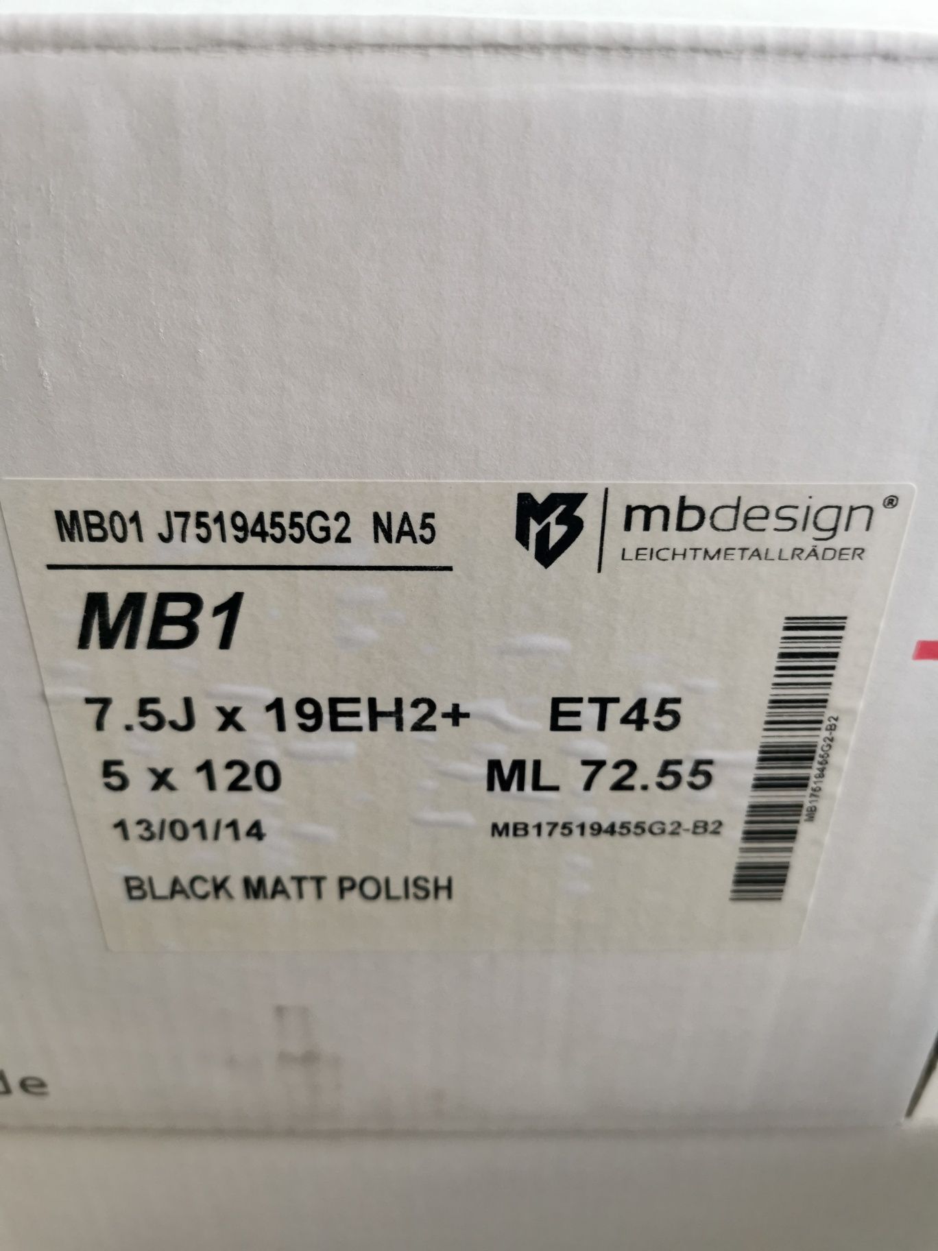 MB design MB-1 BMW F20 VW T6,T5 19cali