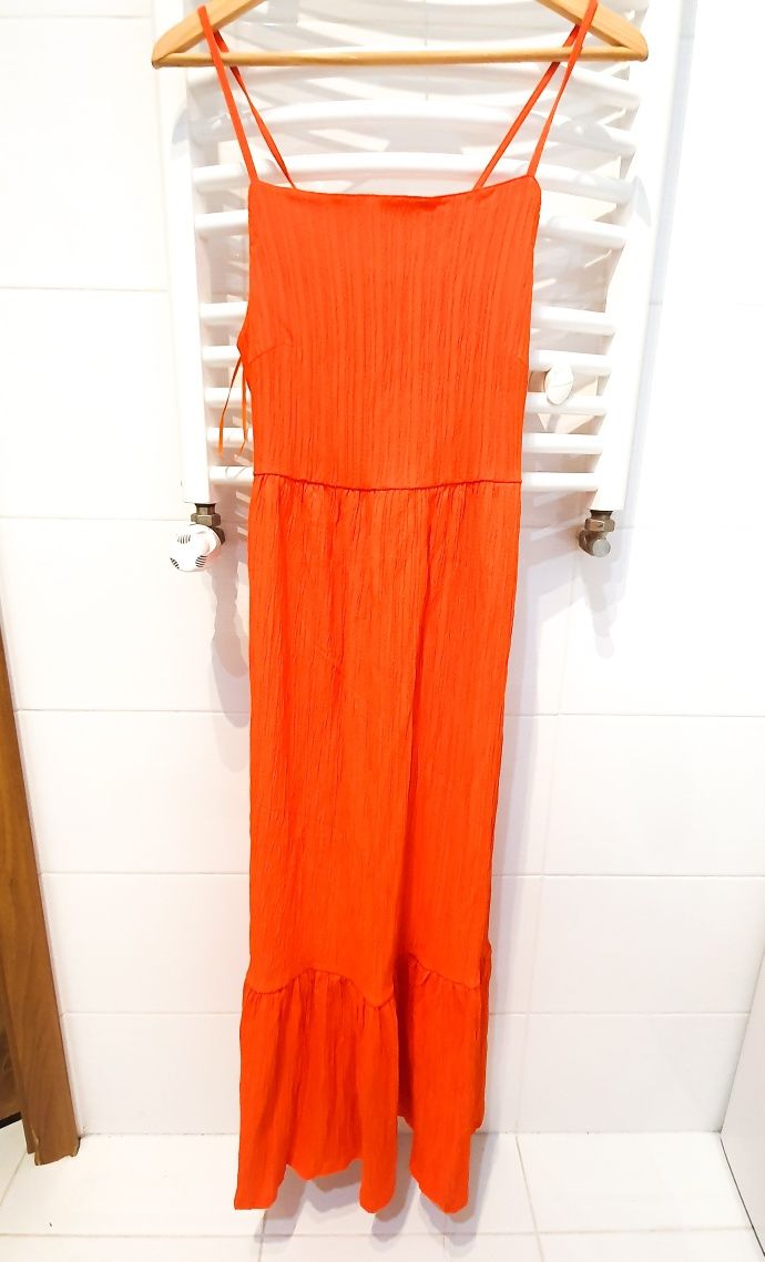 Nowa sukienka pomarańczowa maxi S