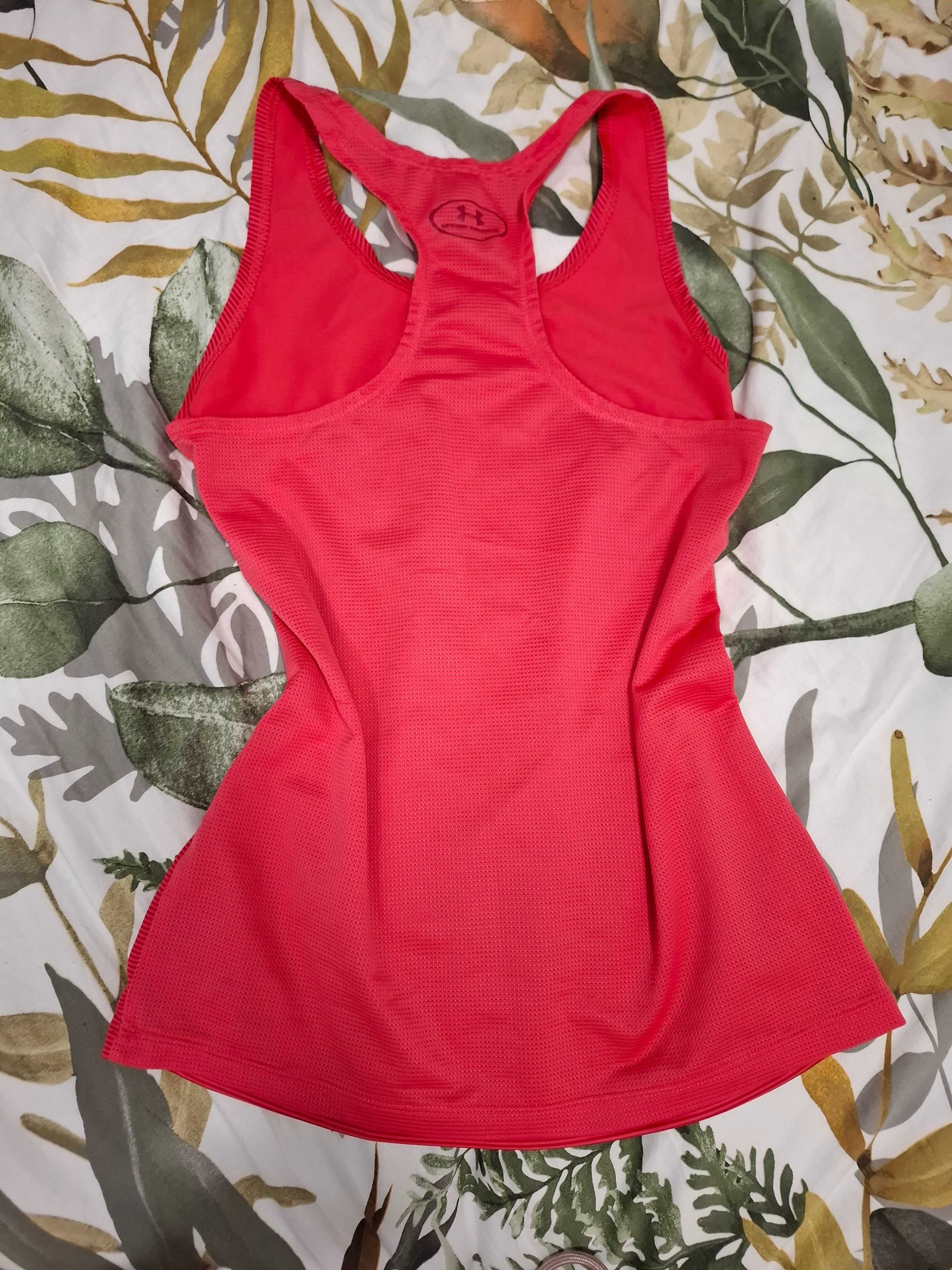 Koszulka damska bezrękawnik tank top Under Armour S malinowa