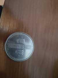 1 moeda 8 euros Comemorativa 150 Aniv. Linha Ferrea L-C PRATA 2006