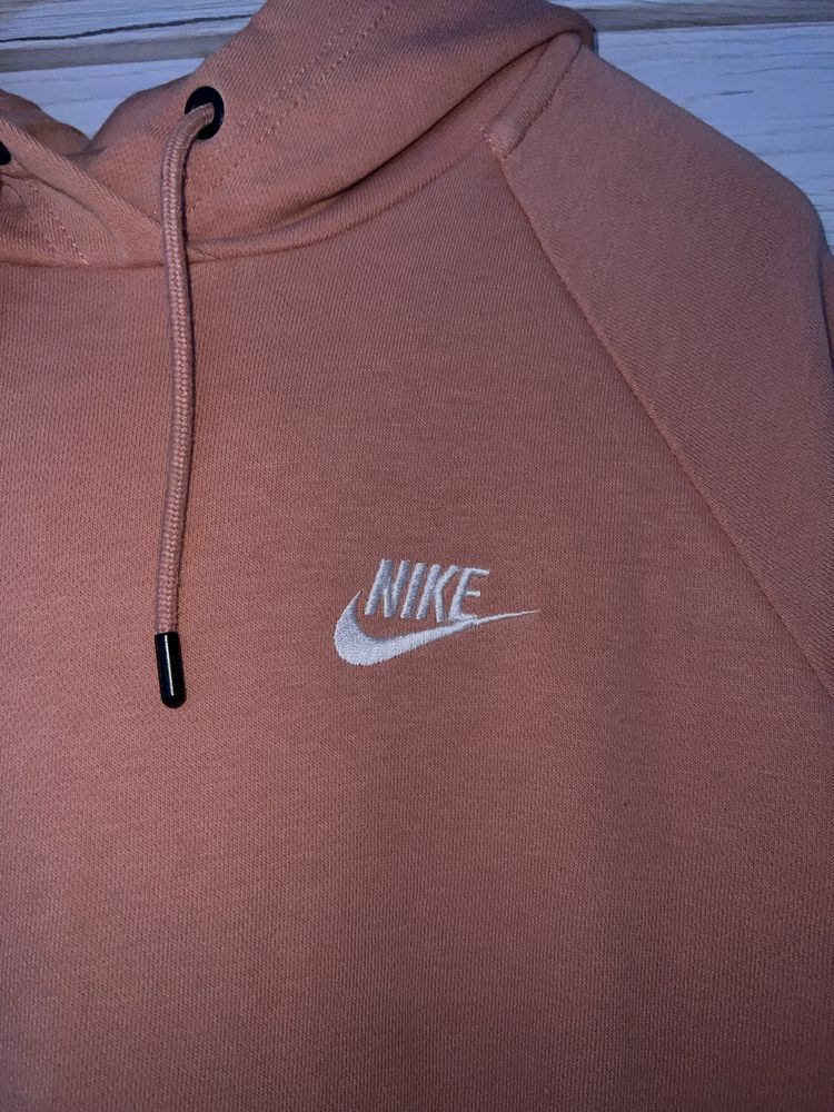 Bluza nike z kapturem morelowa