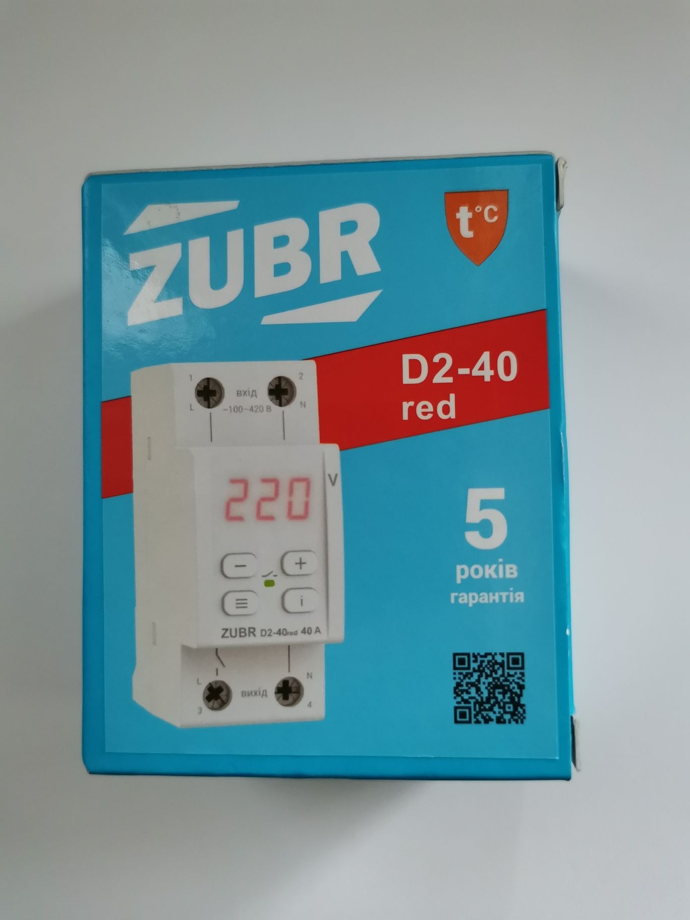 Реле напруги Zubr D2-40 Red