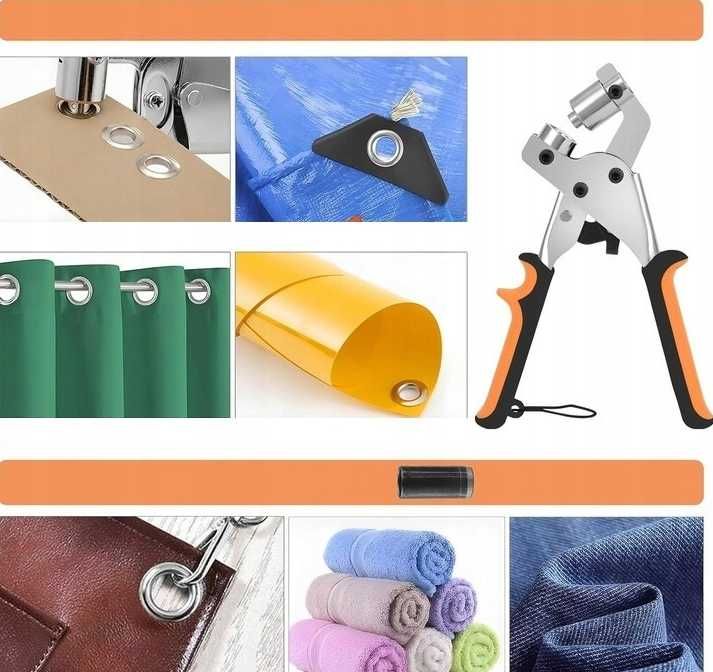 Ręczna Oczkarka Do Plandek Magnetyczna Do Banerów 10mm +520 oczek
