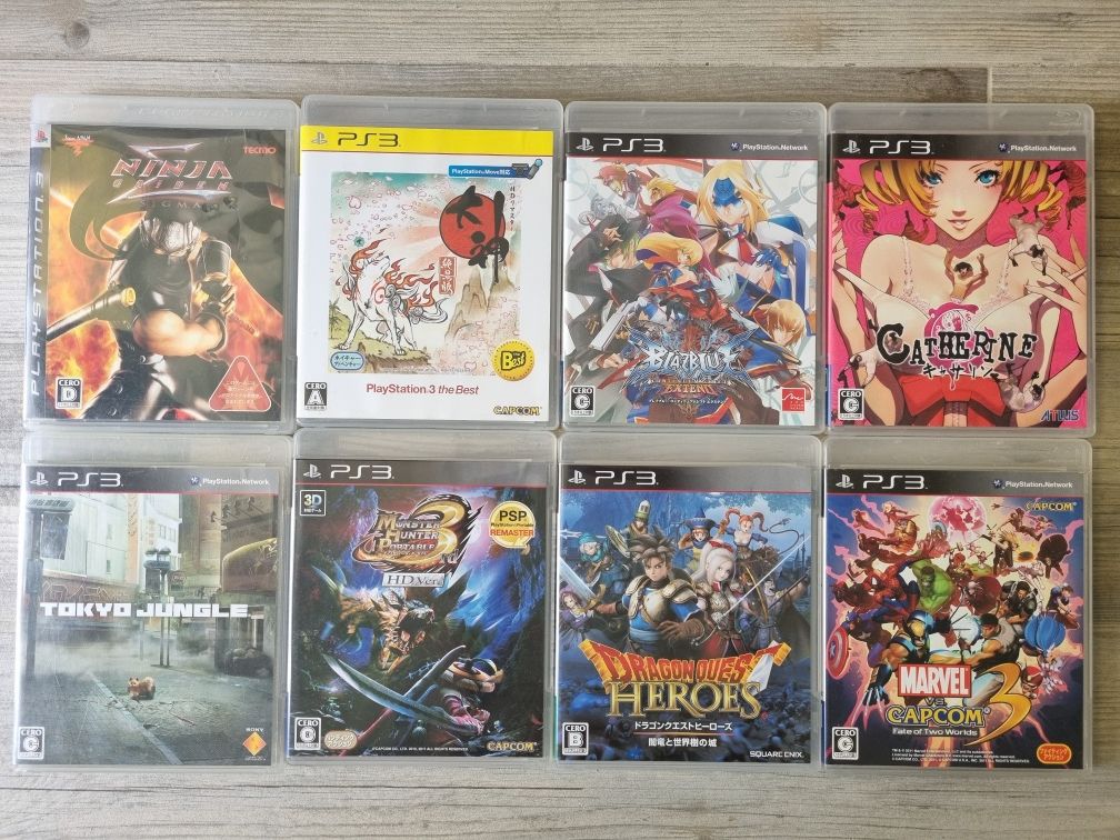 Ігрина PS3 ntscj Ninja Gaiden Catherine FF Biohazard Tokyo Junge