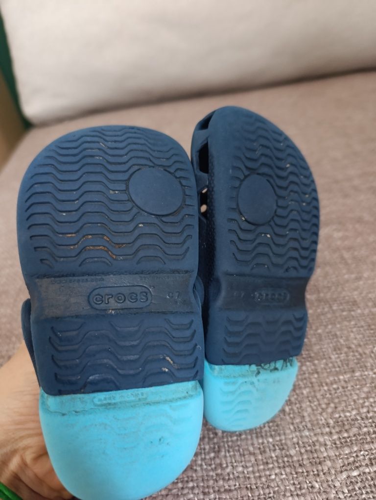 Crocs c7 granatowe mule klapki