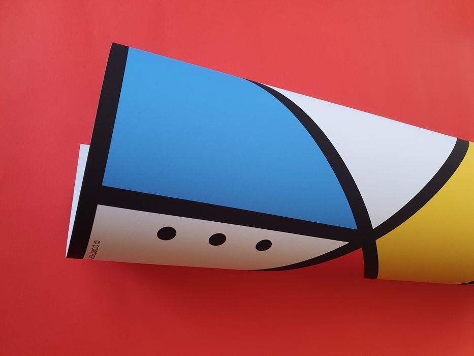 Autorski plakat - Abstract (500x500mm) grafika, abstrakcja, modernizm
