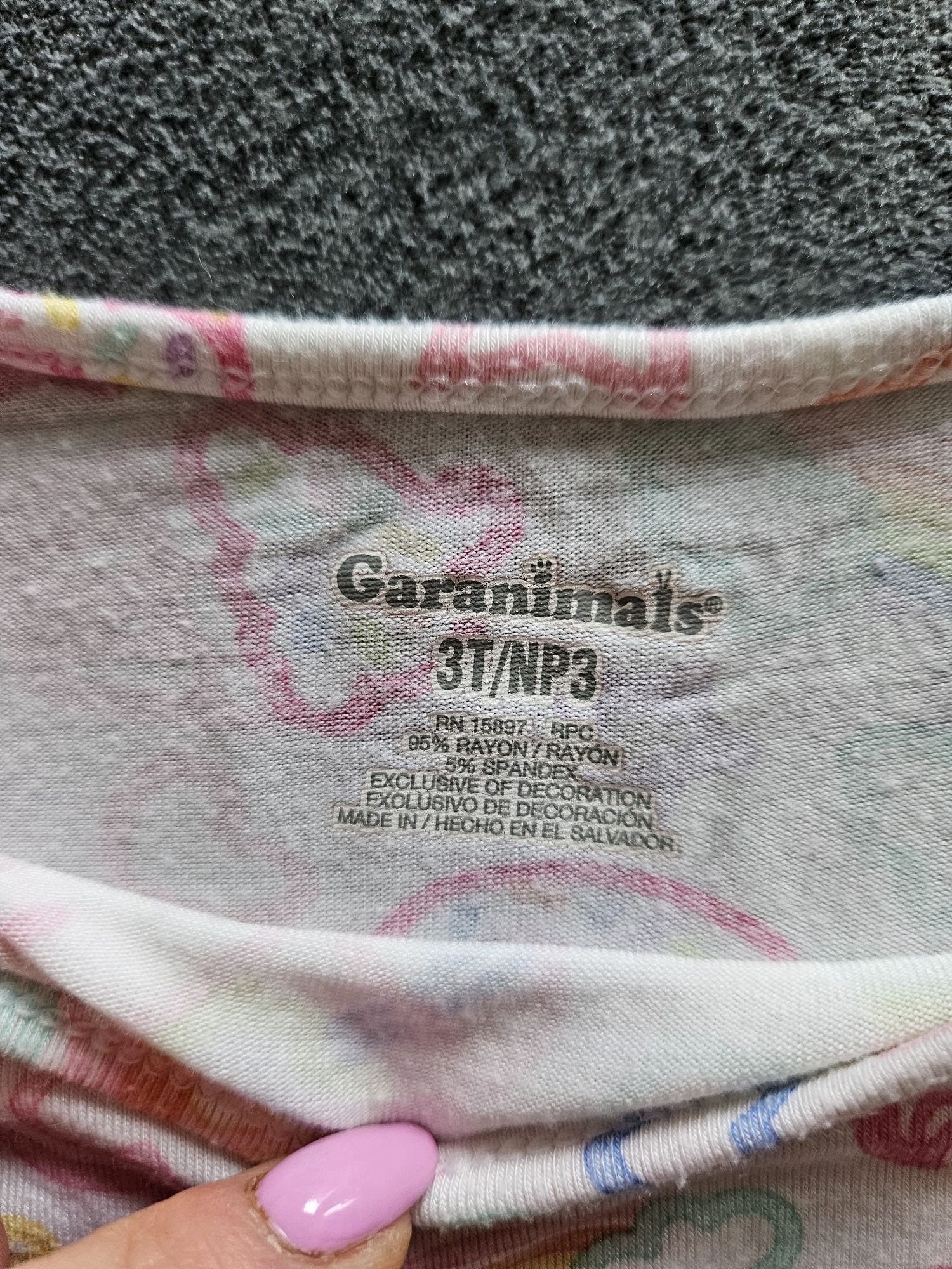 Dziewczęcy t-shirt Garanimals.  Na 3 latka