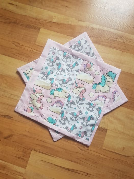 Poszewki na poduszki patchwork handmade jednorożec unicorn