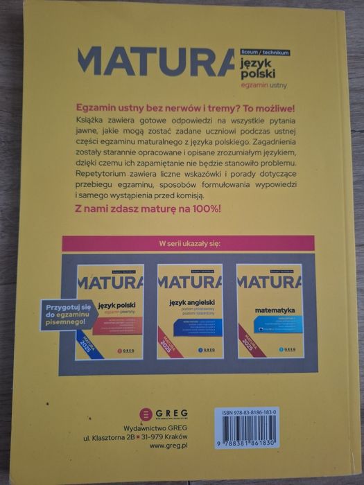 Matura język polski egzamin ustny, Greg