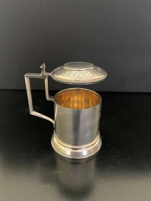 Porta-copo em prata, Rússia, fim do século XIX