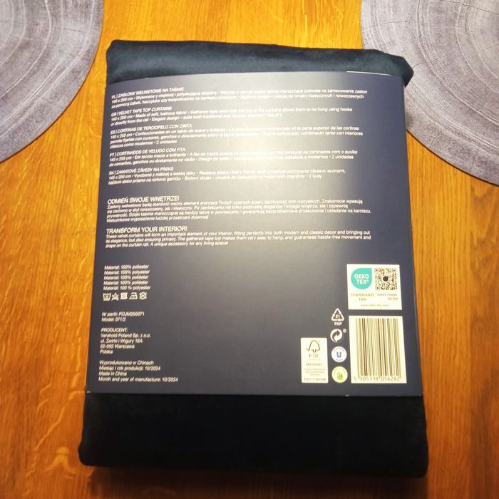 Zasłony granatowe, komplet, zestaw,2 sztuk, granat,aksamitne, aksamit,